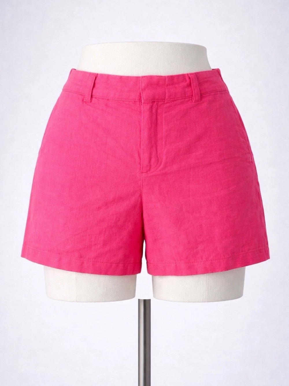 Aqua Linen Blend Shorts XS Hot Pink Summer Lightweight Lined Bloomingdale’s